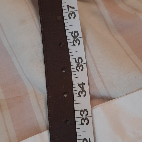 Genuine Bonded Leather weave braided belt with silver medallions s/m - Picture 7 of 8